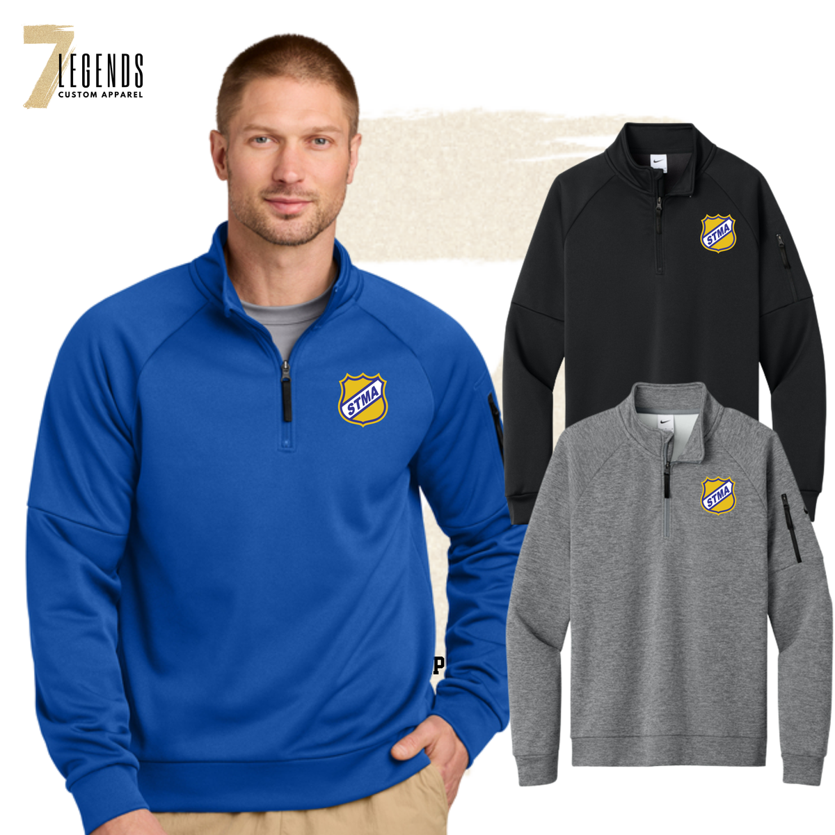Men's Nike Performance 1/4 Zip Pullover - STMA
