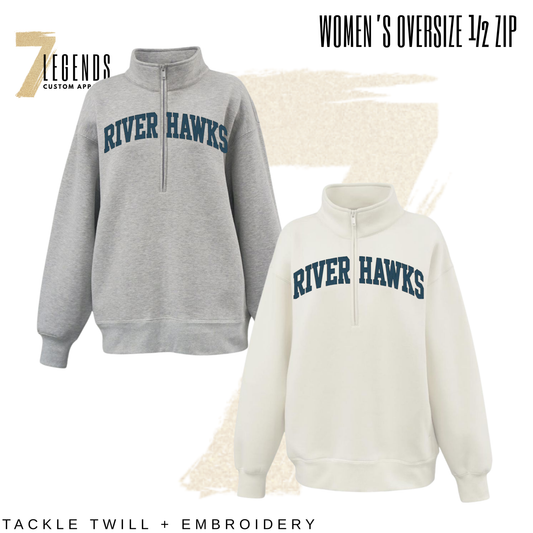 Women's Oversize RiverHawk 1/2 Zip