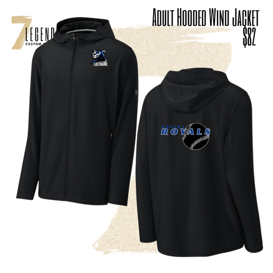 ROGERS SOFTBALL HOODED WIND JACKET