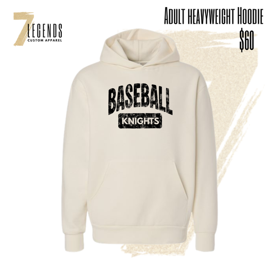 STMA Knights Baseball Heavyweight Hoodie