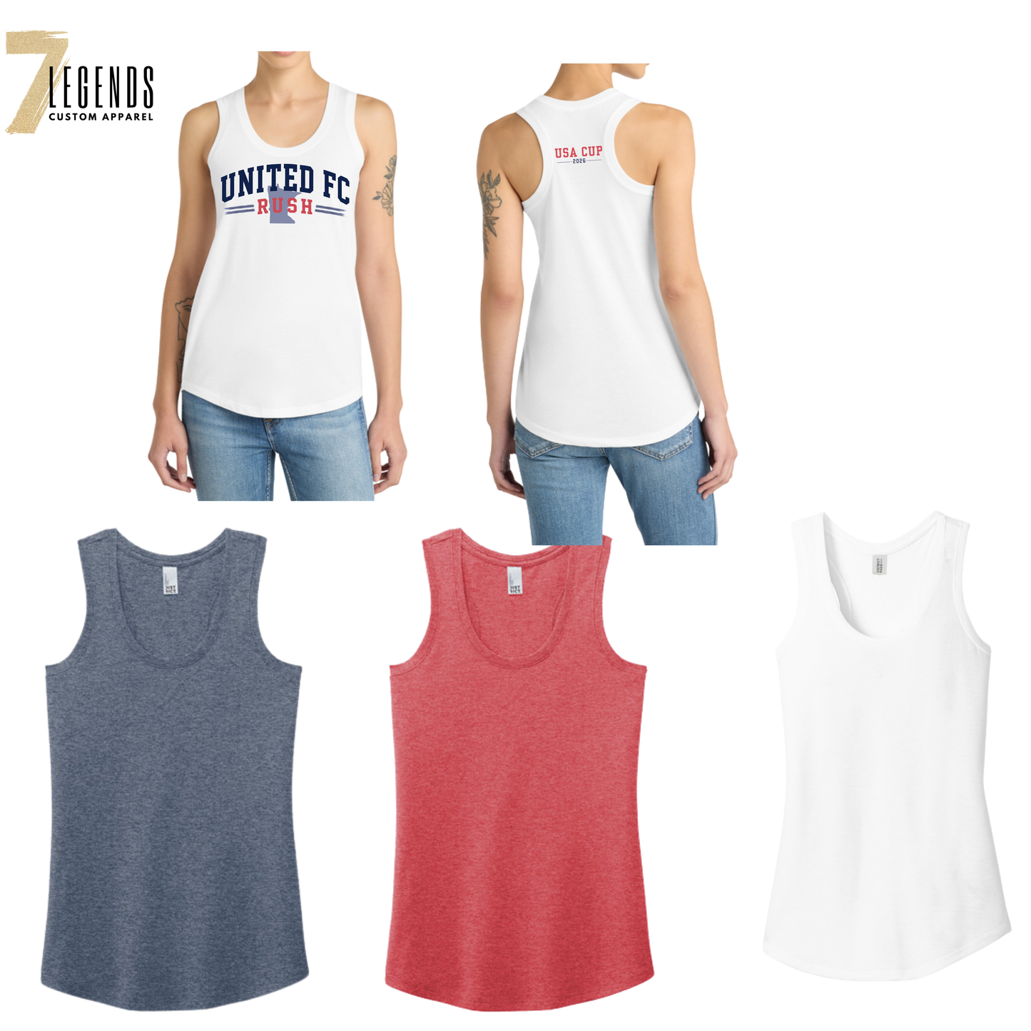Players Tank Tops - Rush 12 Girls Select USA Cup 2026