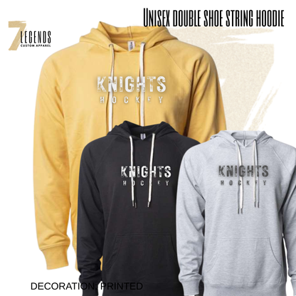 Adult Double Draw String Lightweight Hoodie