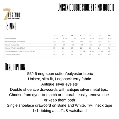 Adult Double Draw String Lightweight Hoodie