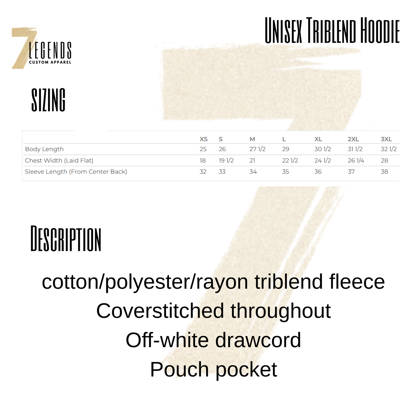 Unisex Triblend Hoodie