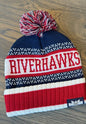 Riverhawks Pom Beanie