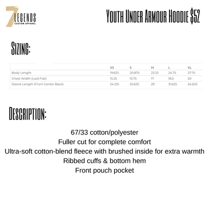 RR Youth Under Armour Hooded Sweatshirt