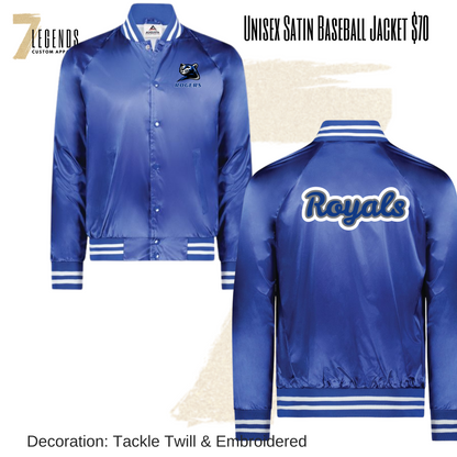 RR Adult Unisex Satin Baseball Jacket