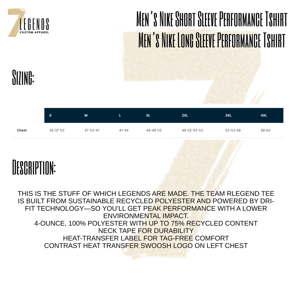 Rush Soccer Adult Nike Performance Tee