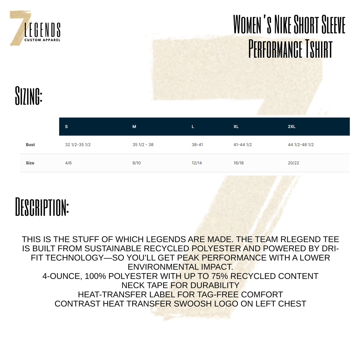 Rush Soccer Ladies Nike Performance Tee