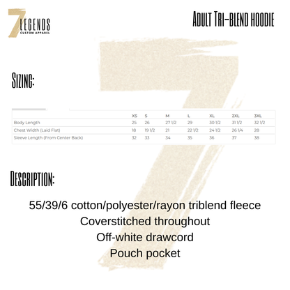 Winter Rush - Adult Triblend Hoodie