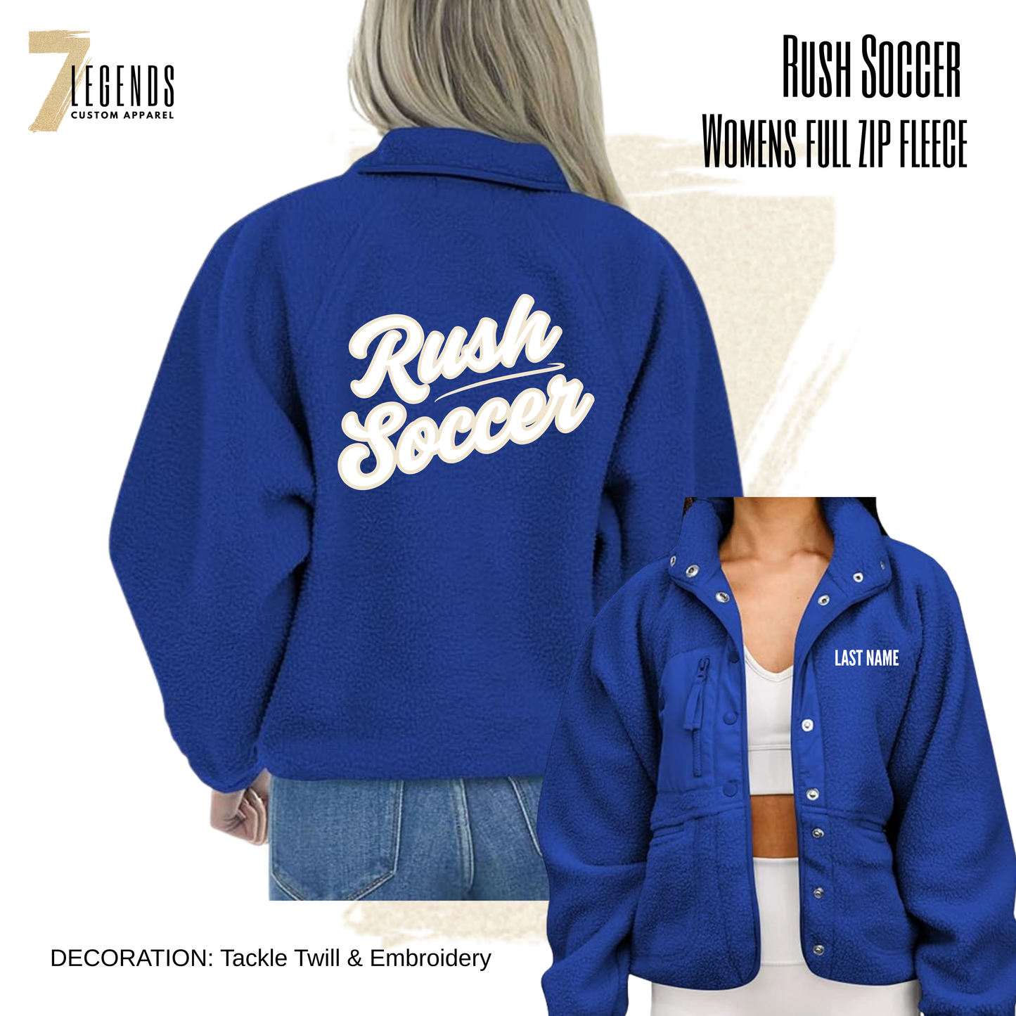 Winter Rush - Women's Blue Fleece