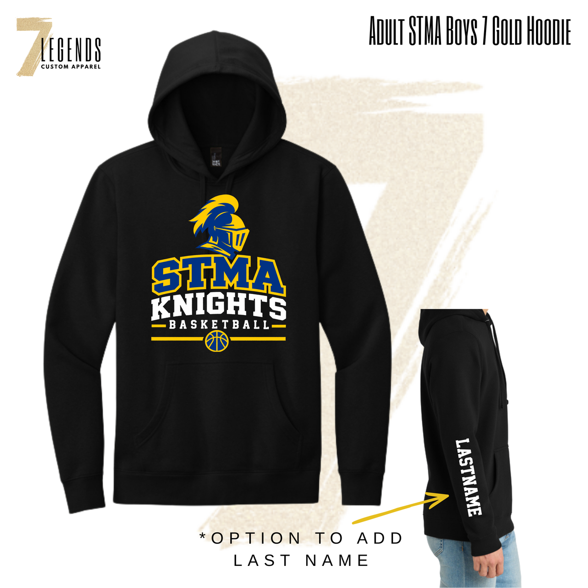 STMA Boys 7 Gold Team Hoodie