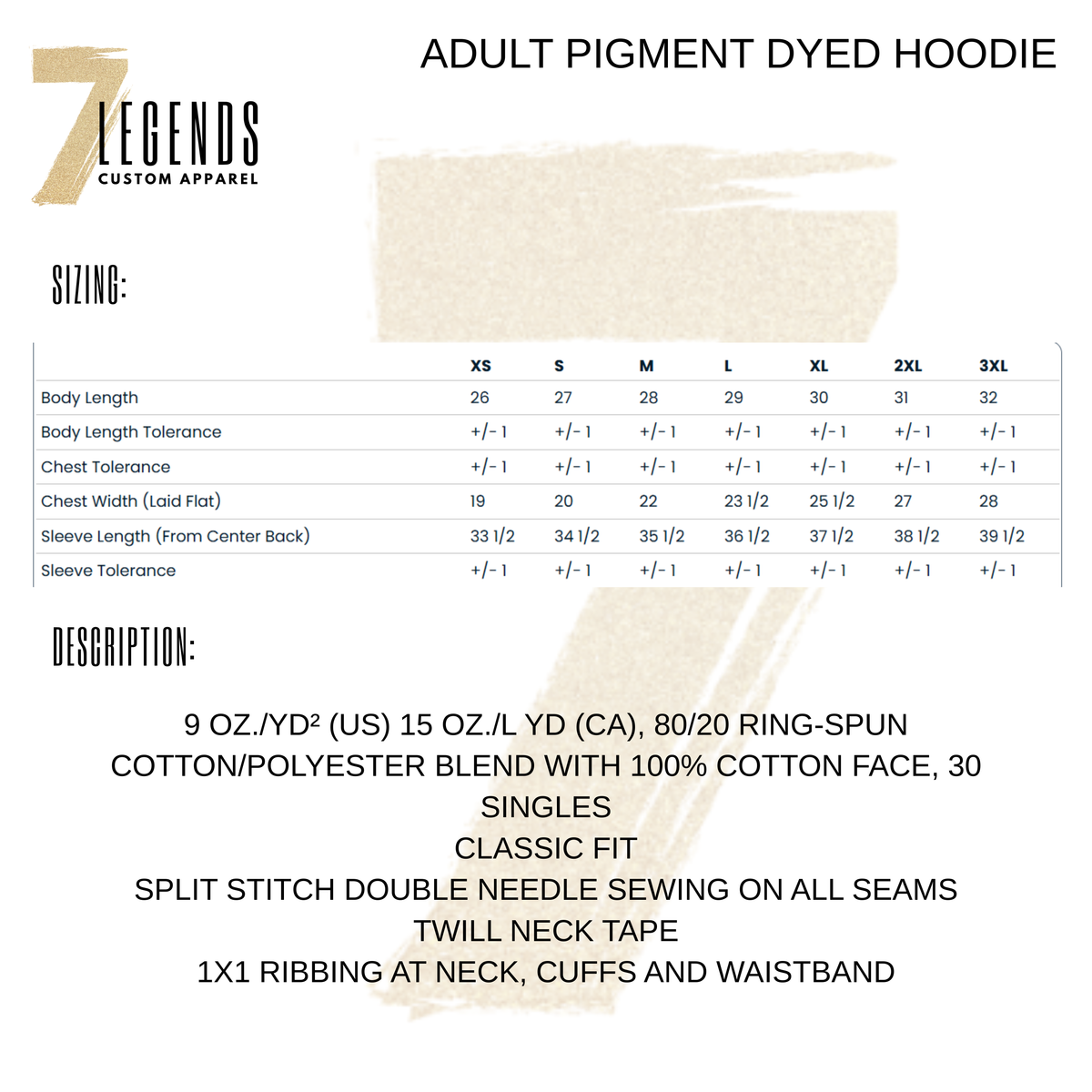 STMA Fastpitch - Adult Pigment Dyed Neutral Knights Hoodie