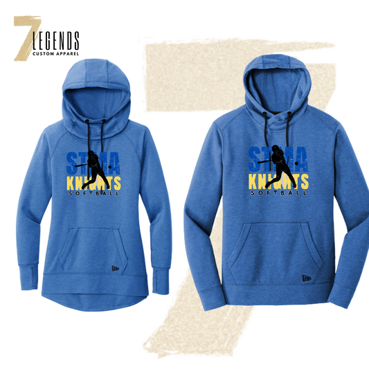 STMA Softball Triblend Fleece Hoodie