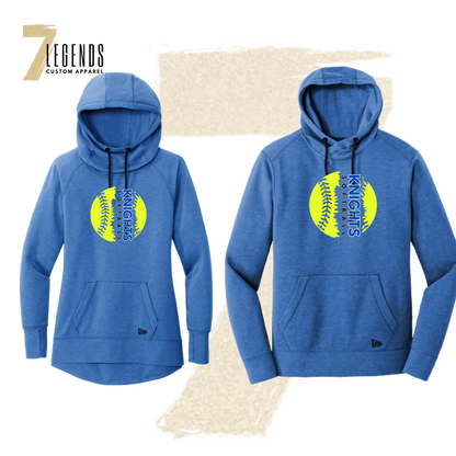 Softball Triblend Fleece Hoodie