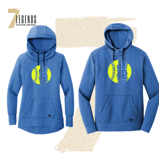 Softball Triblend Fleece Hoodie