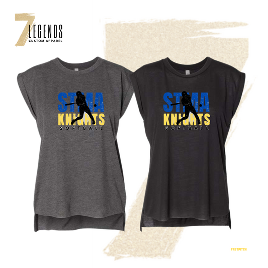 STMA Women's Rolled Cuff Tank