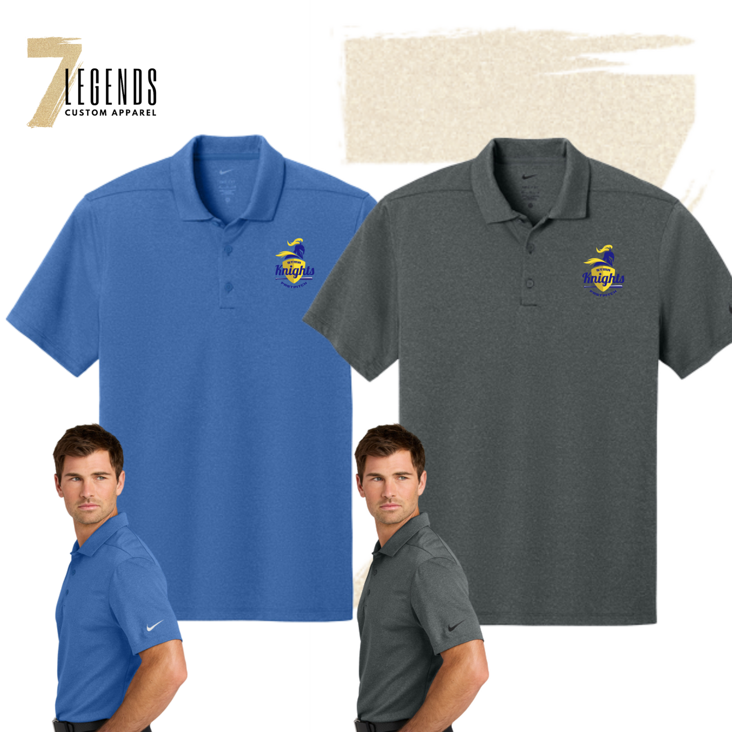 STMA Softball Short Sleeve Polo - Unisex