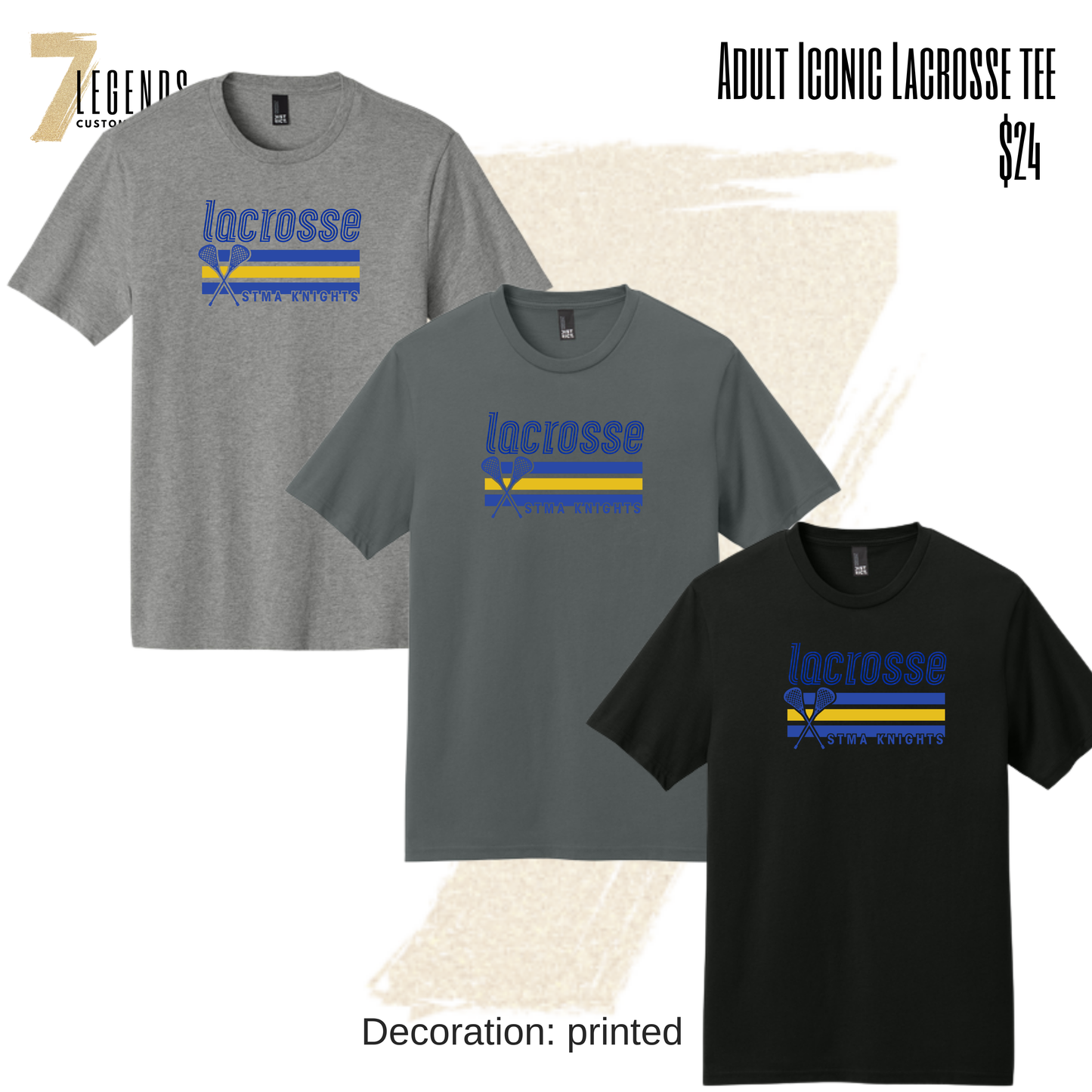 STMA LAX Iconic Premium Adult Tee