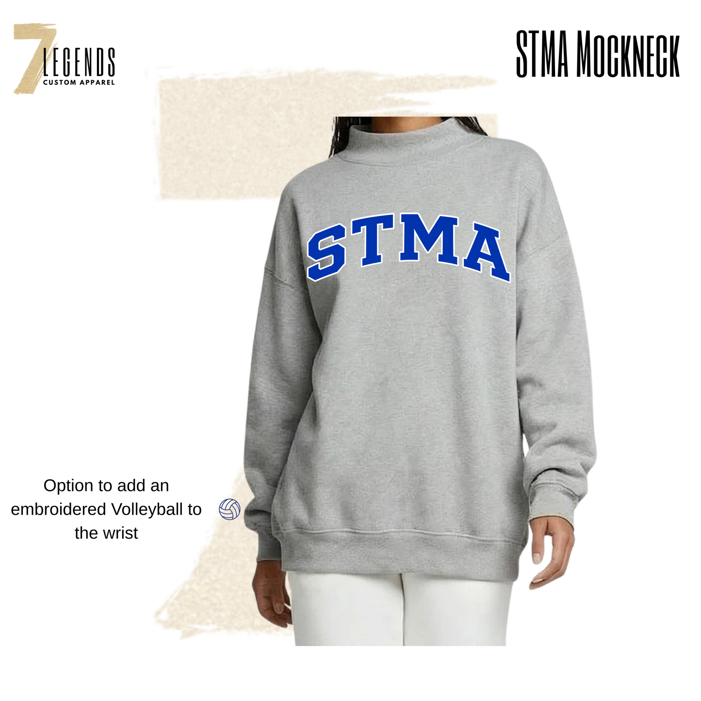 PRE-ORDER STMA HS Volleyball Mockneck