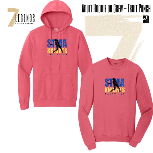 STMA Knights SOFTBALL Hoodie or Crew