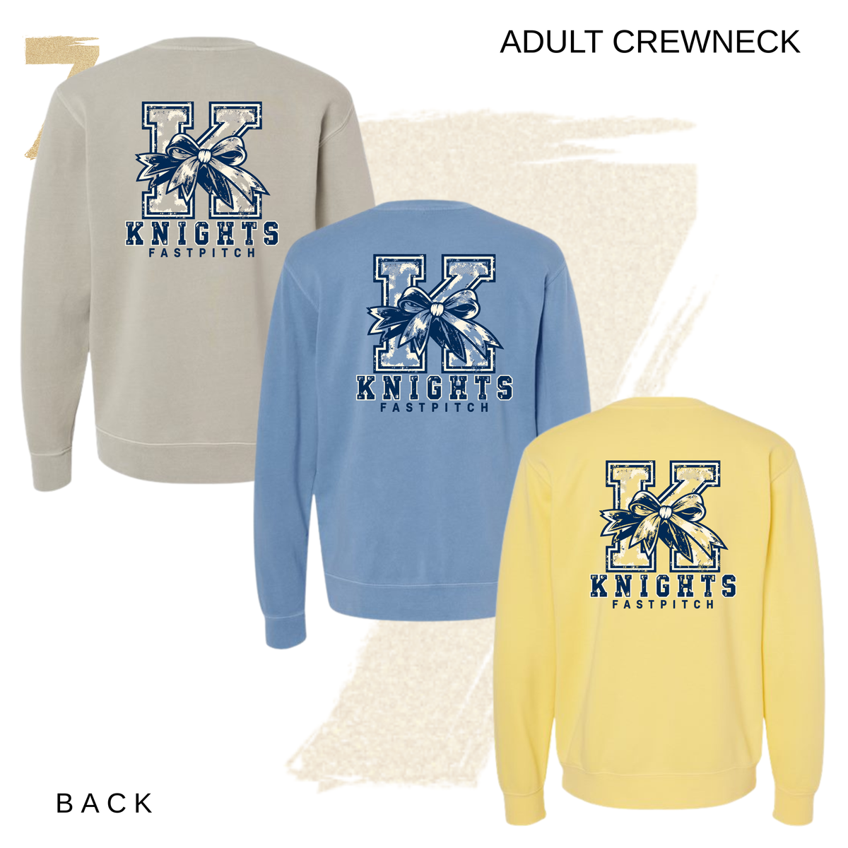 STMA Fastpitch - Adult Pigment Dyed Vintage Crew