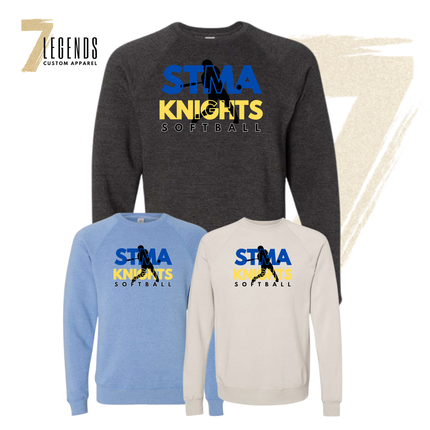Adult Raglan Crew Sweatshirt