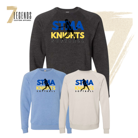 Adult Raglan Crew Sweatshirt