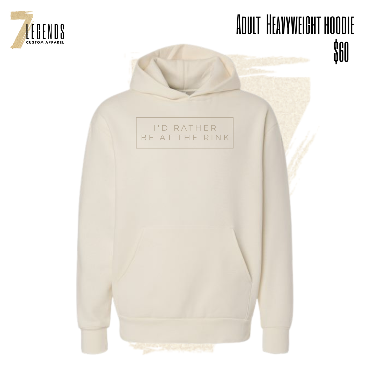 Adult Heavyweight Hoodie - I'd Rather Be at the Rink