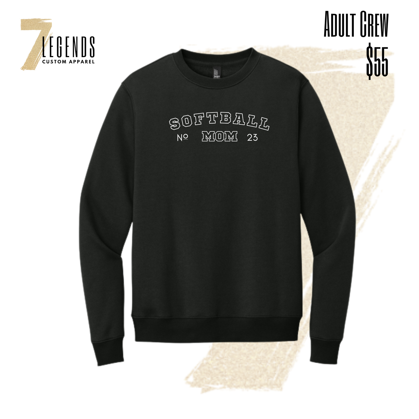 STMA Softball Women's MOM Crewneck Sweatshirt