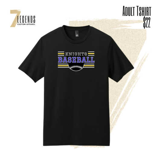 STMA Baseball Adult T-Shirt - BLACK