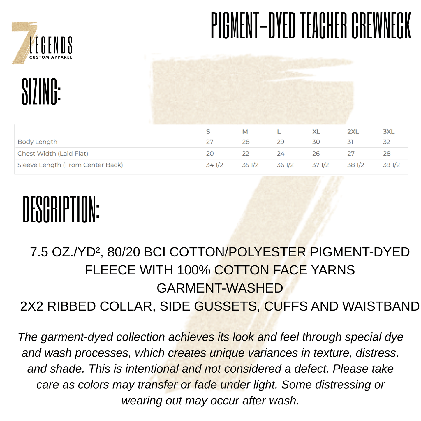 Teacher Vibes - Personalized Crewneck