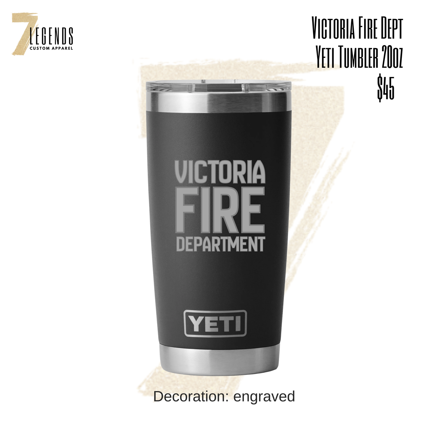 Engraved Yeti 20oz Tumbler