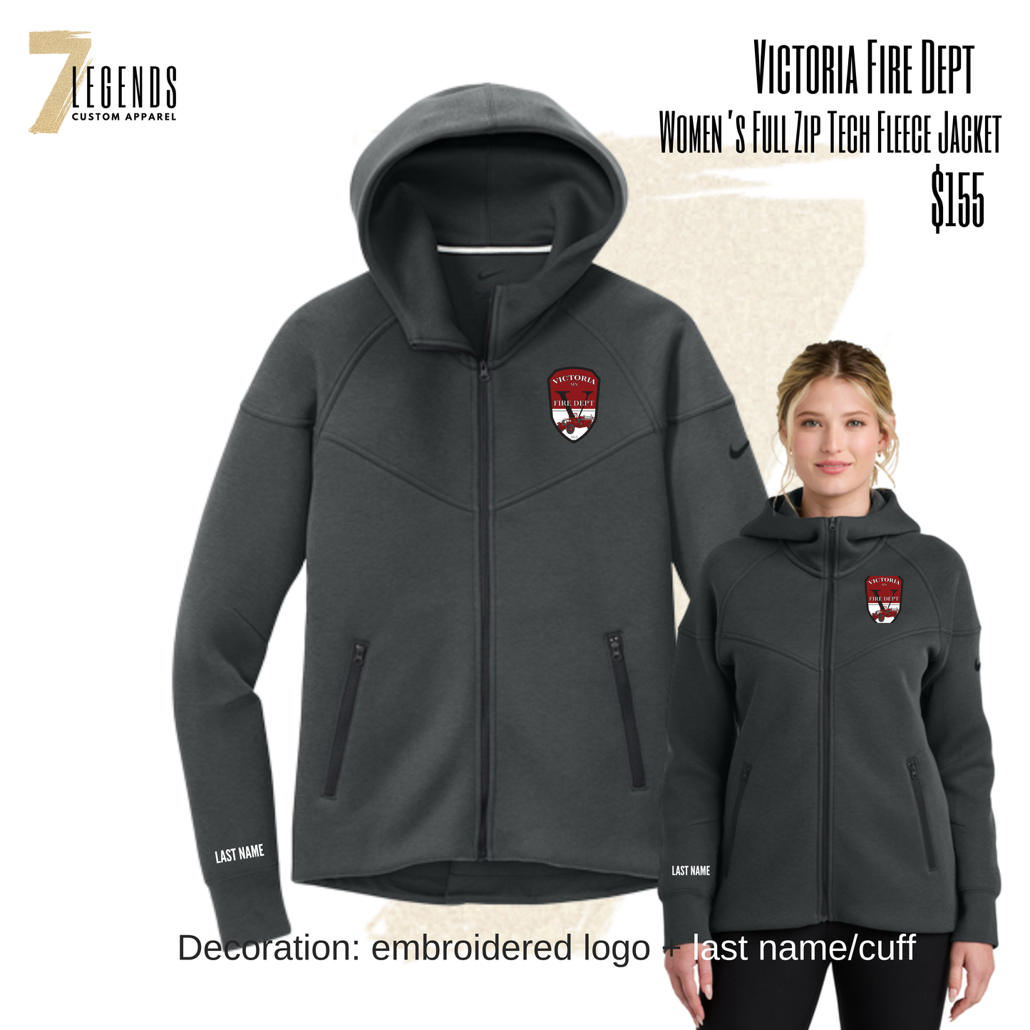 Women/s Nike Tech Fleece Full Zip Hoodie