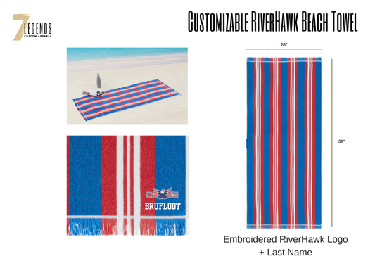 RiverHawk Beach Towel