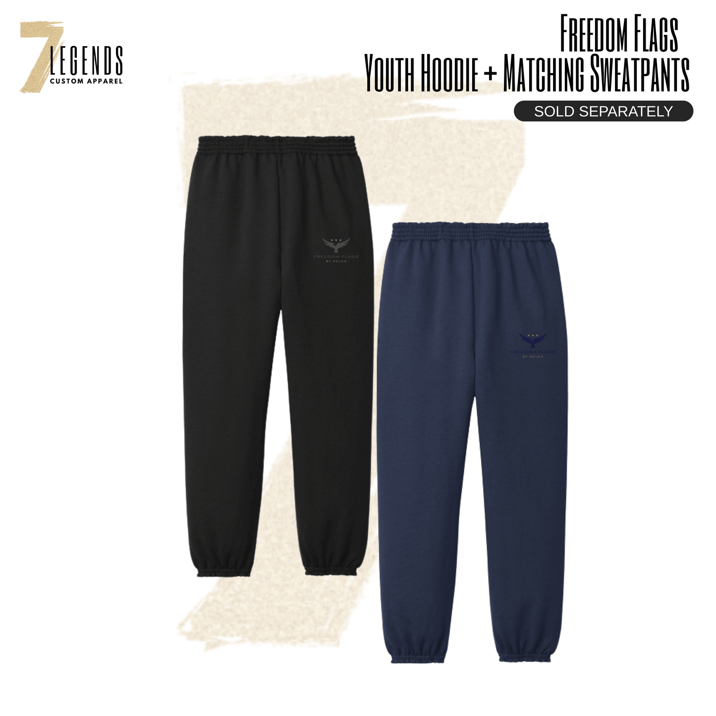FREEDOM FLAGS Youth Hoodie + Matching Sweatpants