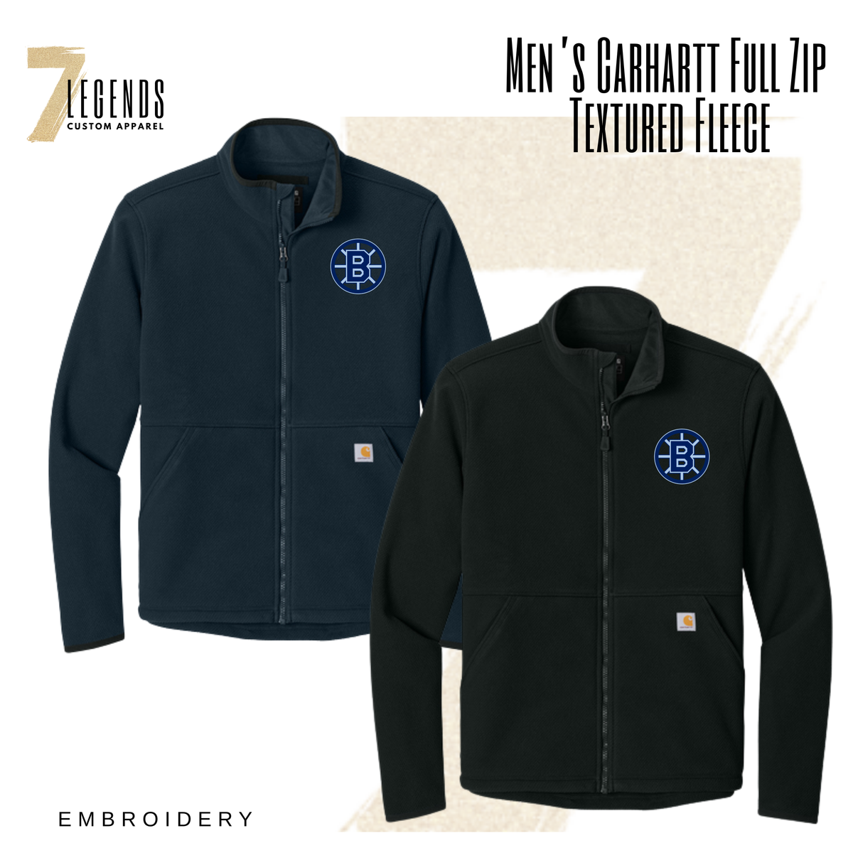 BH Men's Carhartt Full Zip Textured Fleece