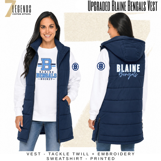 Blaine Hockey Women's Upgraded Long Puff Vest